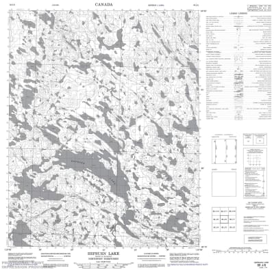086J06 - HEPBURN LAKE - Topographic Map