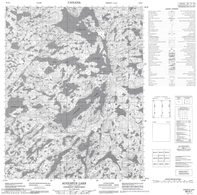 086K07 - AUGUSTUS LAKE - Topographic Map
