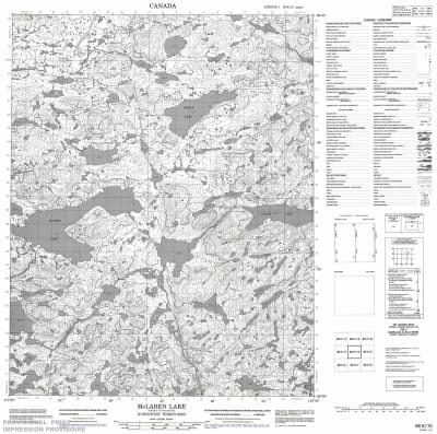086K10 - MCLAREN LAKE - Topographic Map