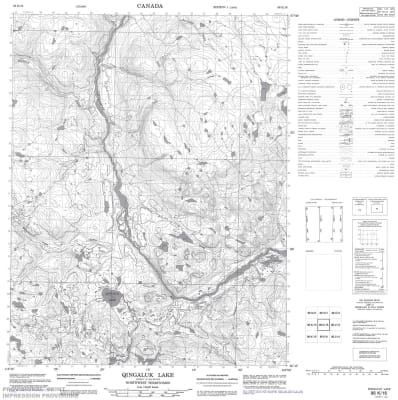 086K16 - QINGALUK LAKE - Topographic Map