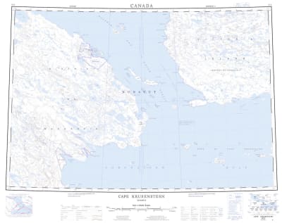 087A - CAPE KRUSENSTERN - Topographic Map