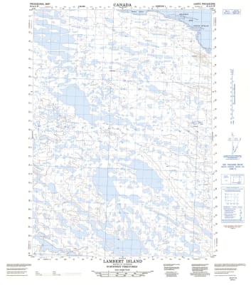 087A11W - LAMBERT ISLAND - Topographic Map