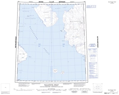 089D - BALLANTYNE STRAIT - Topographic Map