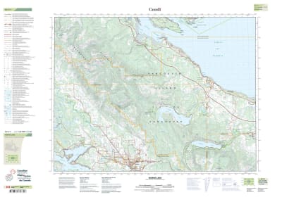 092F07 - HORNE LAKE - Topographic Map