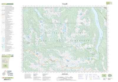 092F12 - BUTTLE LAKE - Topographic Map
