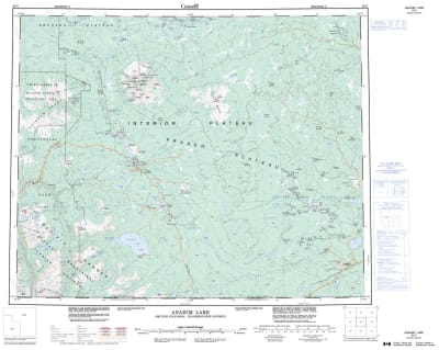 093C - ANAHIM LAKE - Topographic Map