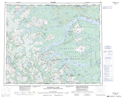 093E - WHITESAIL LAKE - Topographic Map