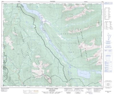 093H03 - SPECTACLE LAKES - Topographic Map