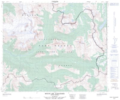 093H16 - MOUNT SIR ALEXANDER - Topographic Map