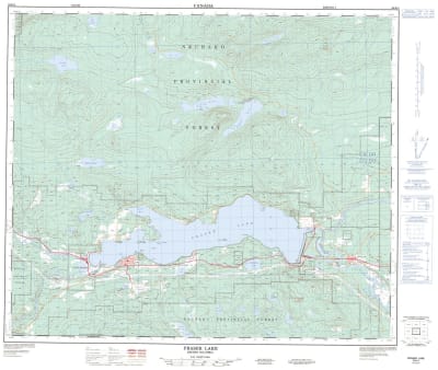093K02 - FRASER LAKE - Topographic Map