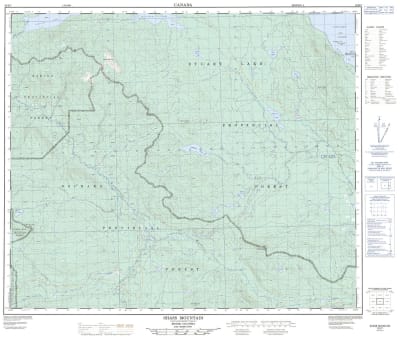 093K07 - SHASS MOUNTAIN - Topographic Map