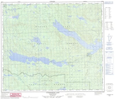 093K11 - CUNNINGHAM LAKE - Topographic Map