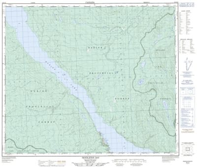 093K12 - PENDLETON BAY - Topographic Map