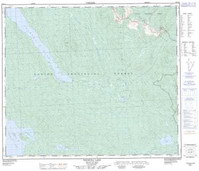 093K13 - TOCHCHA LAKE - Topographic Map