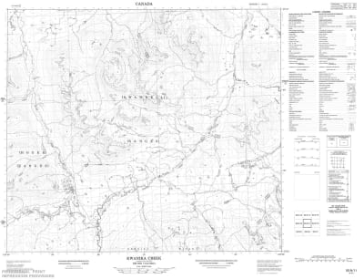 093N11 - KWANIKA CREEK - Topographic Map
