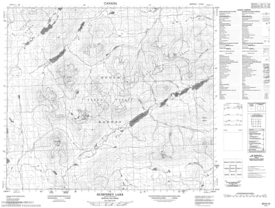 093N12 - HUMPHREY LAKE - Topographic Map
