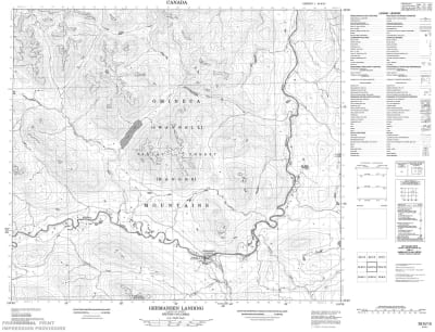 093N15 - GERMANSEN LANDING - Topographic Map