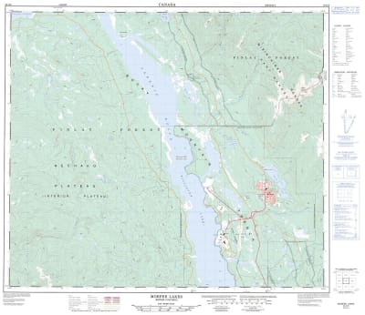 093O06 - MORFEE LAKES - Topographic Map