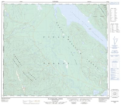 093O12 - BLACKWATER CREEK - Topographic Map
