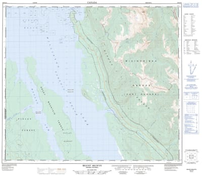 093O13 - MOUNT SELWYN - Topographic Map