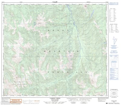093O15 - CARBON CREEK - Topographic Map