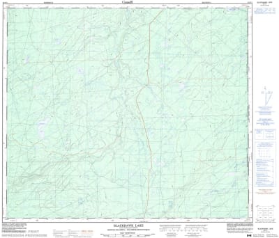 093P01 - BLACKHAWK LAKE - Topographic Map