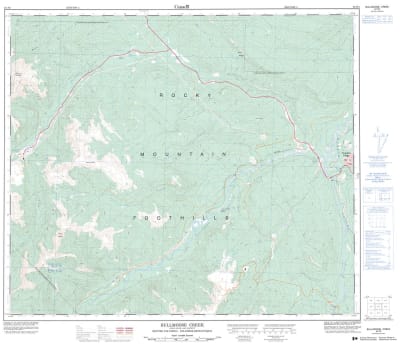 093P03 - BULLMOOSE CREEK - Topographic Map