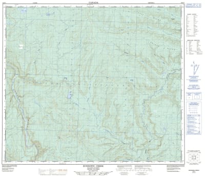 093P07 - SUNDOWN CREEK - Topographic Map