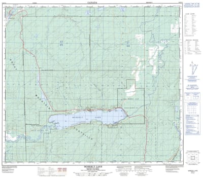 093P13 - MOBERLY LAKE - Topographic Map