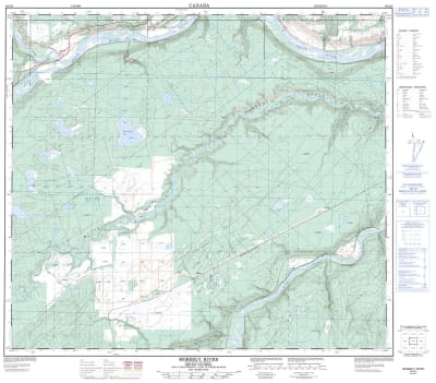 094A03 - MOBERLY RIVER - Topographic Map