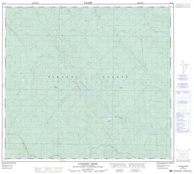 094G01 - JULIENNE CREEK - Topographic Map