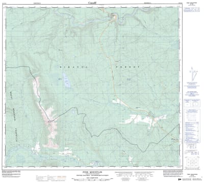 094G02 - PINK MOUNTAIN - Topographic Map