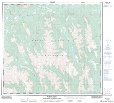 094G03 - MARION LAKE - Topographic Map