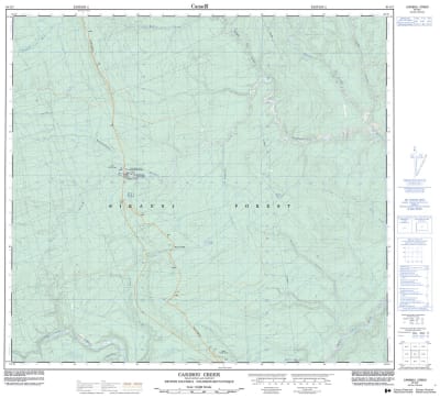 094G07 - CARIBOU CREEK - Topographic Map