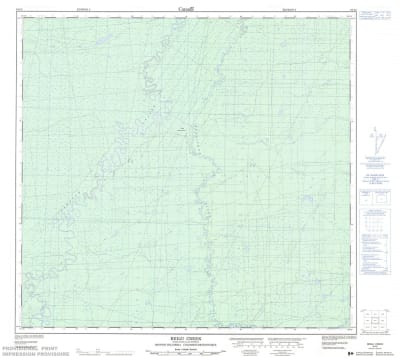 094I02 - BEDJI CREEK - Topographic Map