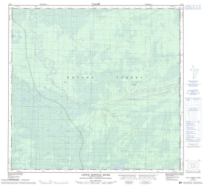 094I08 - LITTLE BUFFALO RIVER - Topographic Map