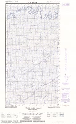 094I09E - TIMBERWOLF CREEK - Topographic Map