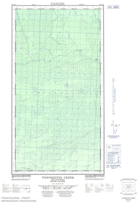 094I10W - TOWNSOITOI CREEK - Topographic Map