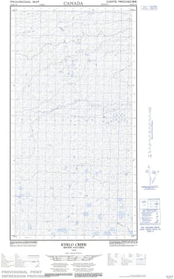 094I11W - KYKLO CREEK - Topographic Map