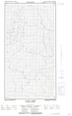 094I14E - LICHEN CREEK - Topographic Map