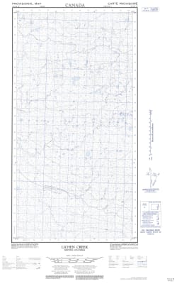 094I14W - LICHEN CREEK - Topographic Map