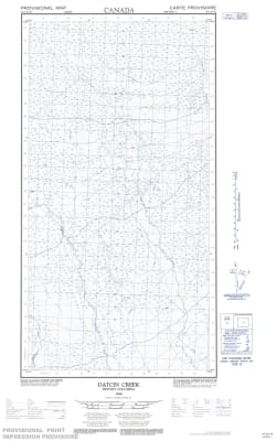 094I15W - DATCIN CREEK - Topographic Map