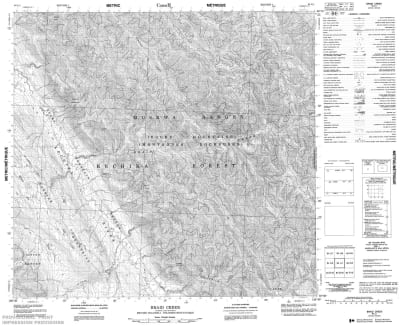 094L01 - BRAID CREEK - Topographic Map