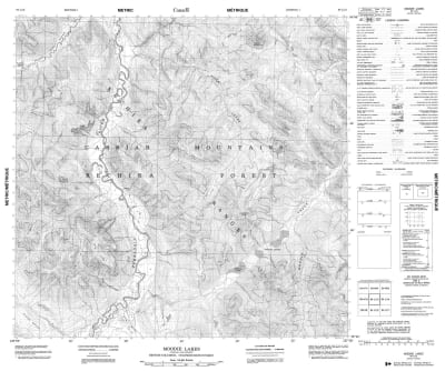 094L13 - MOODIE LAKES - Topographic Map