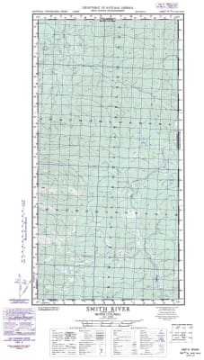 094M16E - SMITH RIVER - Topographic Map