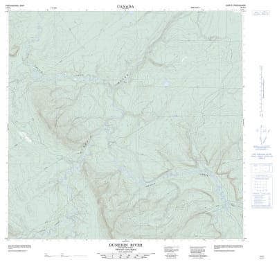 094N01 - DUNEDIN RIVER - Topographic Map