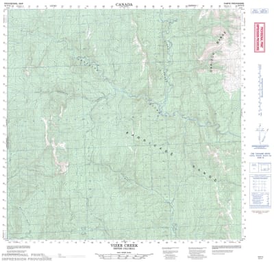 094N12 - VIZER CREEK - Topographic Map