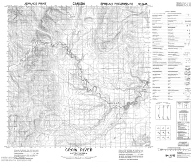 094N15 - CROW RIVER - Topographic Map