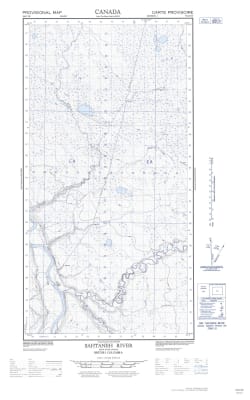 094O01W - SAHTANEH RIVER - Topographic Map