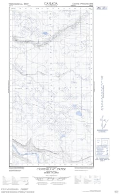 094O05E - CAPOT-BLANC CREEK - Topographic Map